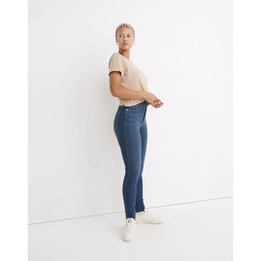 MADEWELL NWOT Curvy High-Rise Skinny Jeans in Coronet Wash Blue-Size 24W - Picture 2 of 13